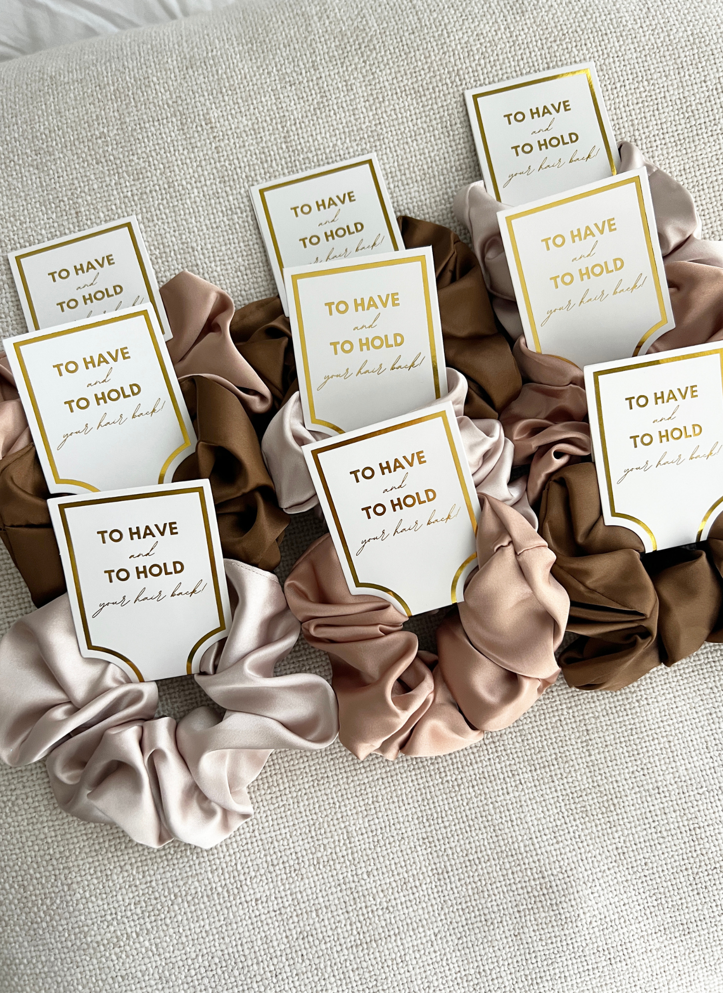 Silk Satin Soft Scrunchies - GRACE: CARAMEL / ONE SIZE