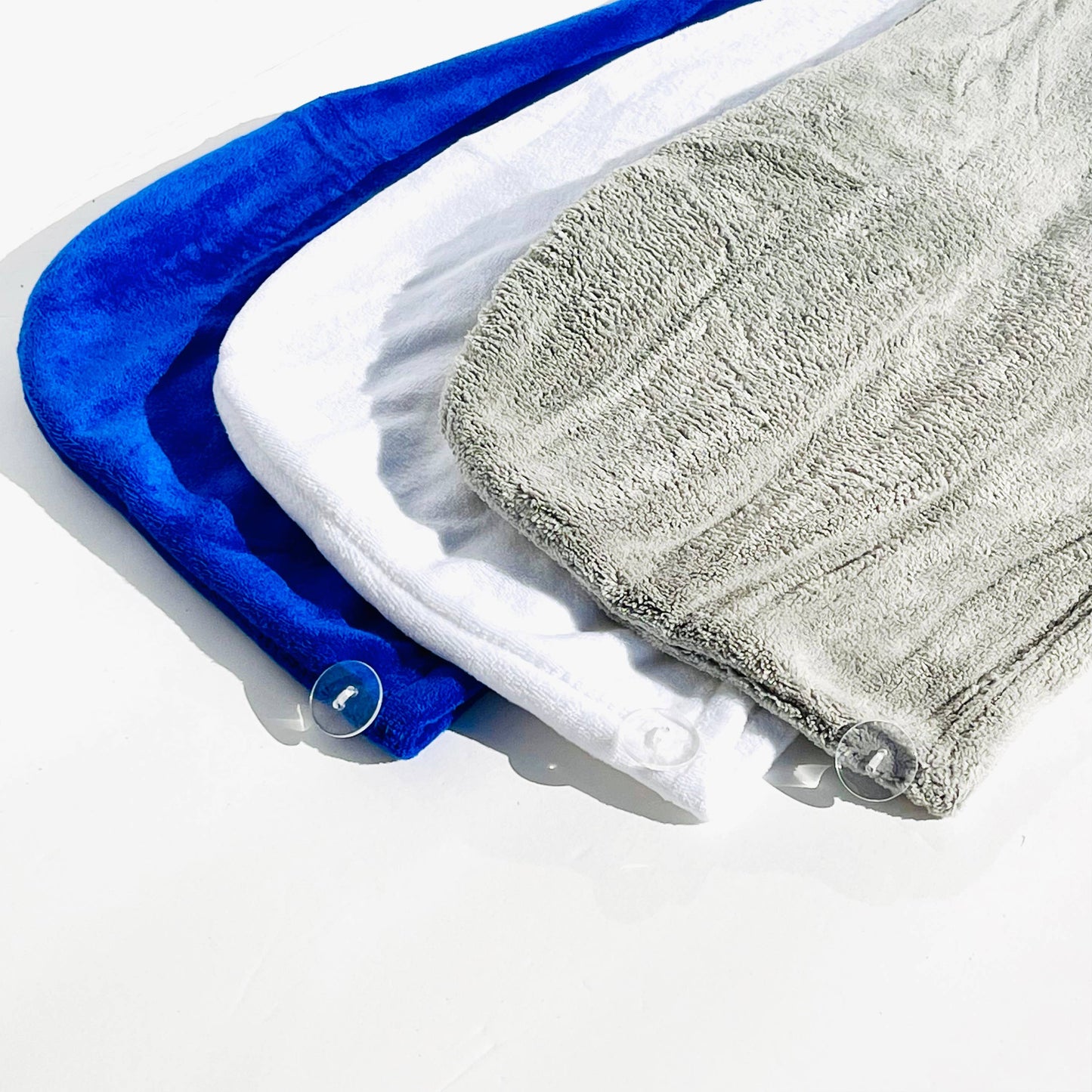 Microfiber Twisted Hair Towel - White: White