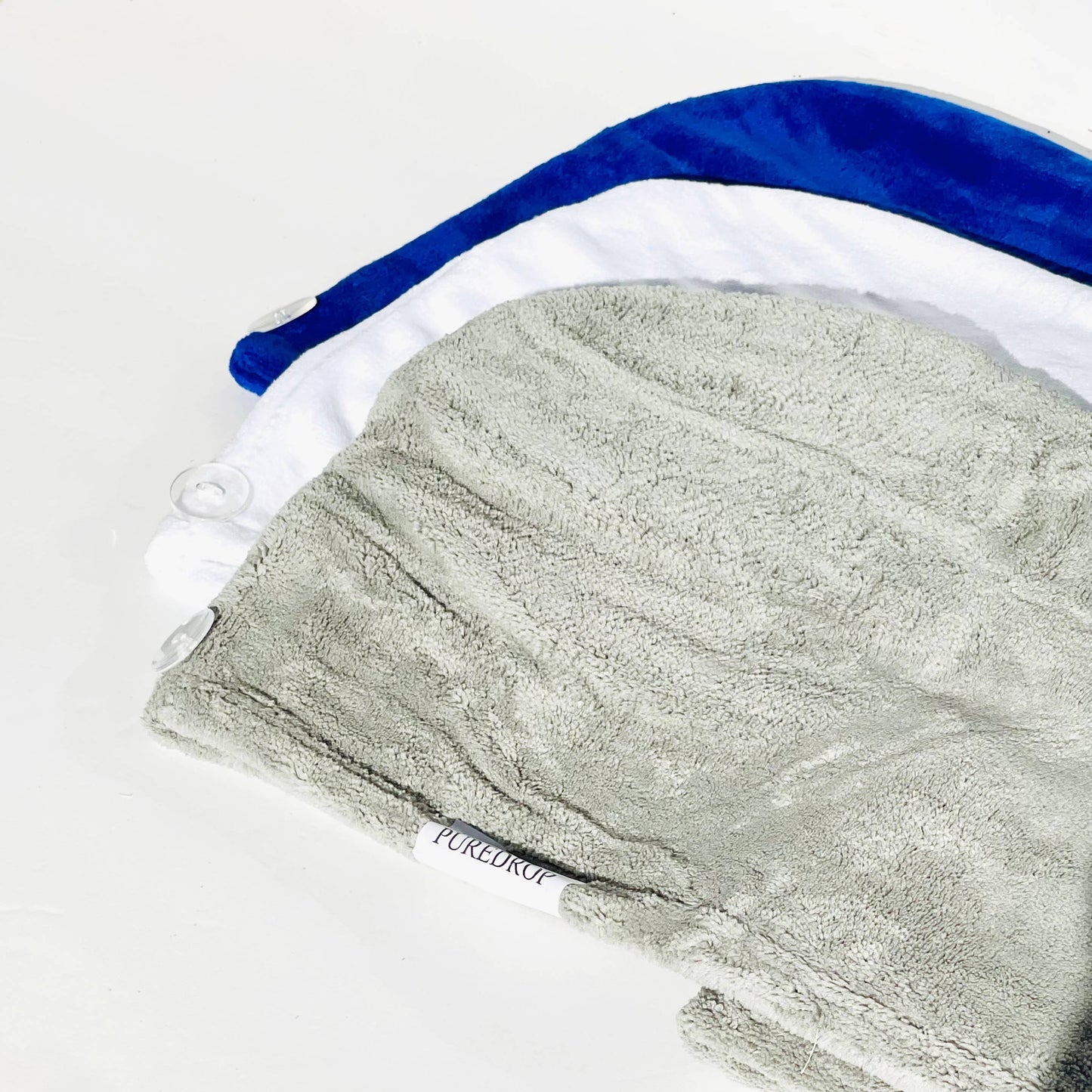 Microfiber Twisted Hair Towel - White: White