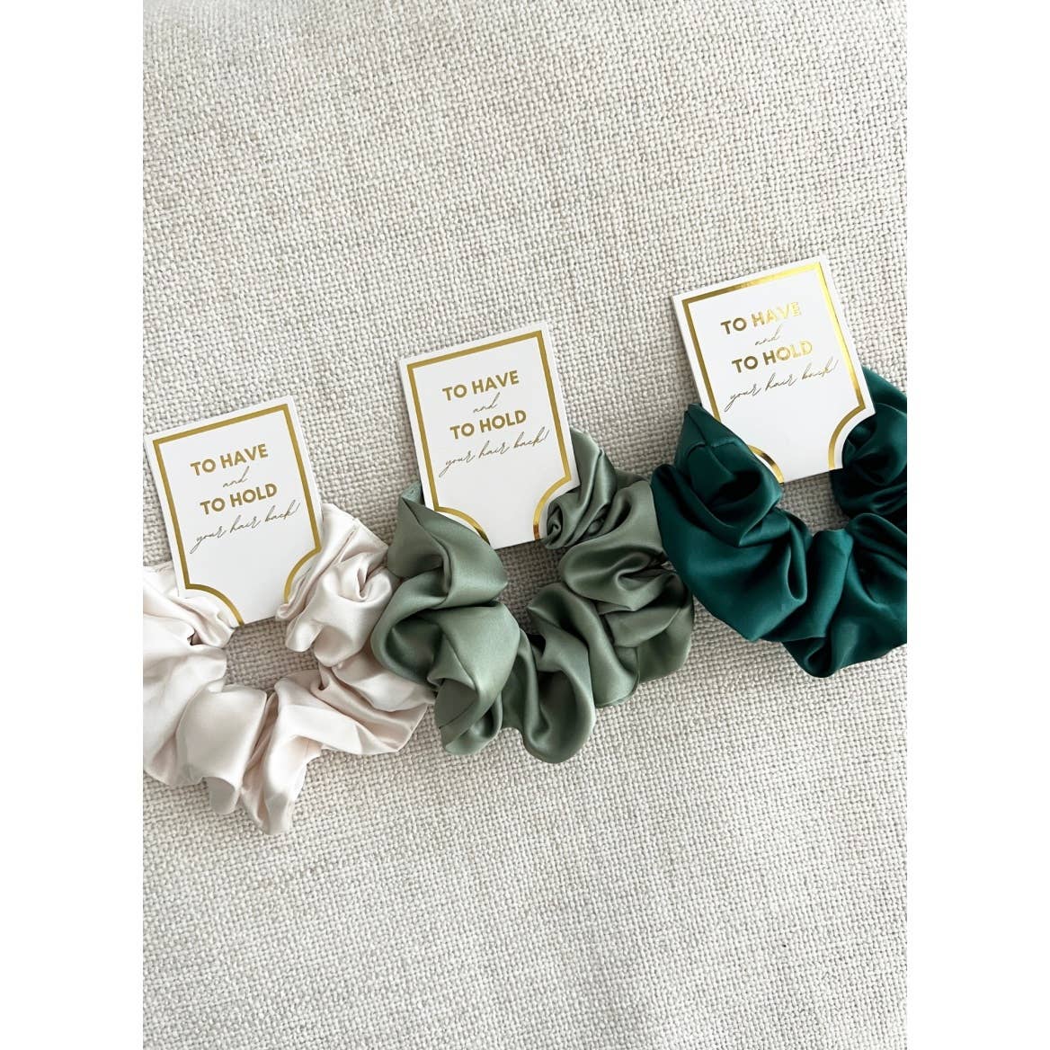 Silk Satin Soft Scrunchies - GRACE: MOCHA / ONE SIZE