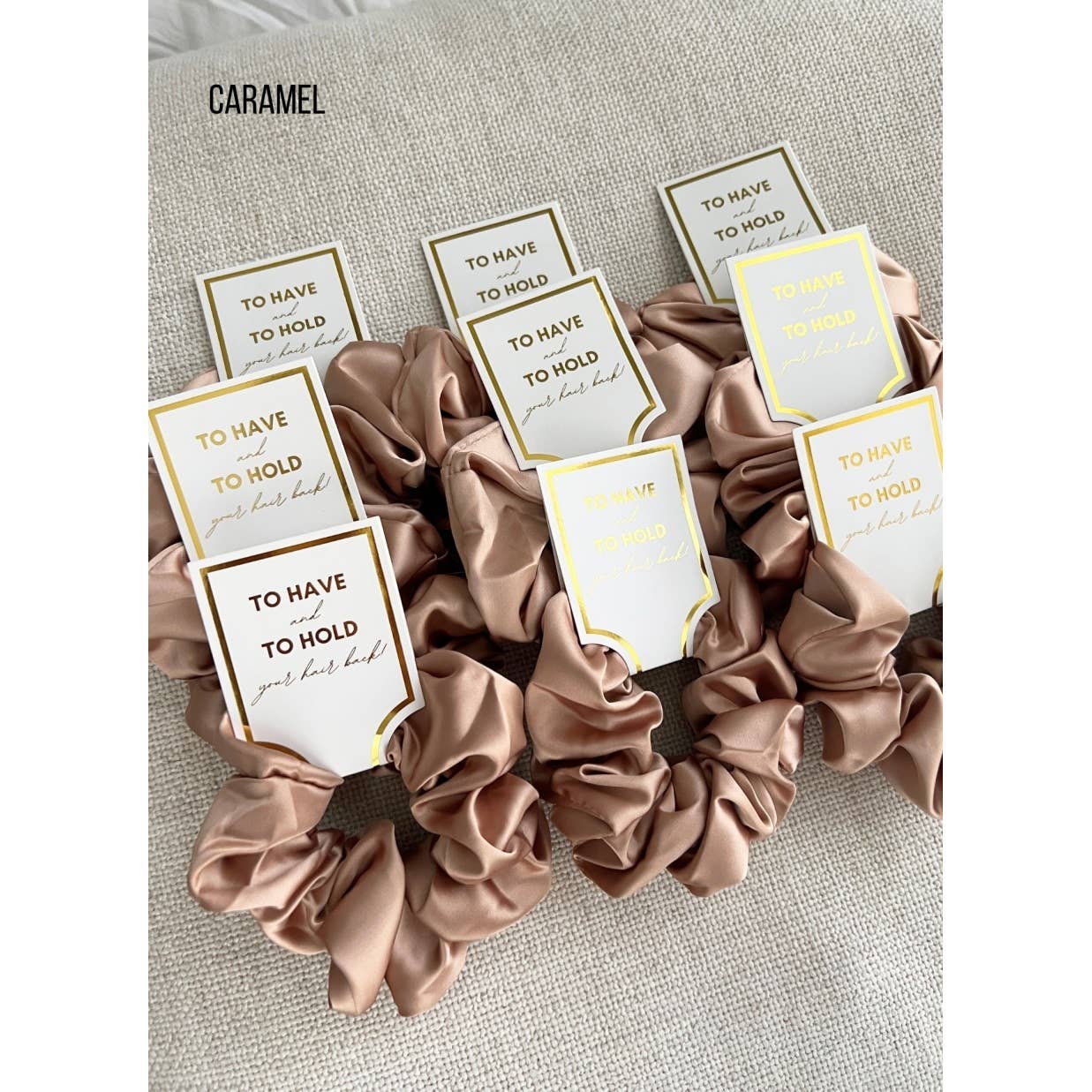 Silk Satin Soft Scrunchies - GRACE: MOCHA / ONE SIZE