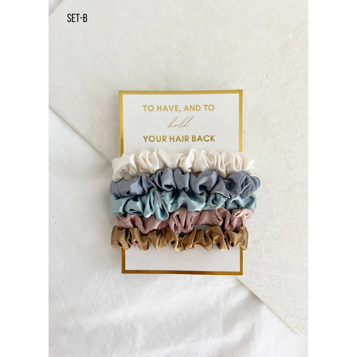5PC Scrunchies Set - GIA: SET-B / ONE SIZE