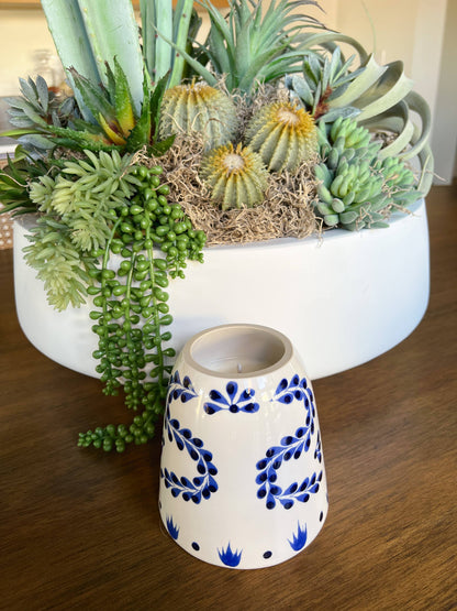Recycled Clase Azul Candle: Amber/Sandalwood/Leather / Tall