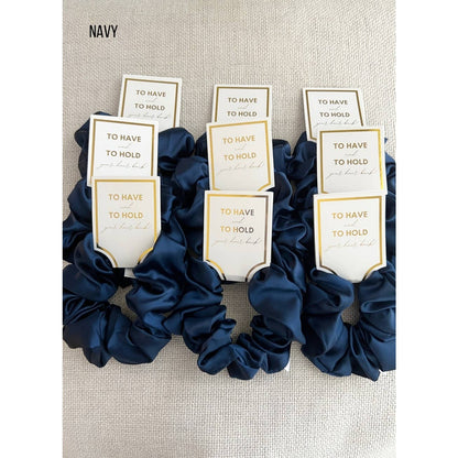 Silk Satin Soft Scrunchies - GRACE: SKY / ONE SIZE