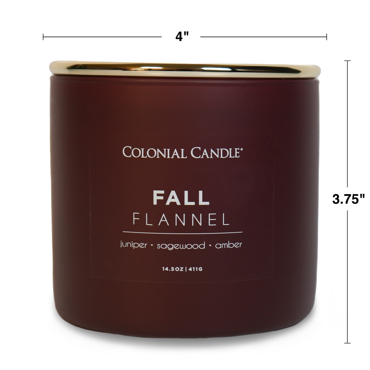Fall Flannel Scented Jar Candle, Soy Blend Wax, 14.5oz