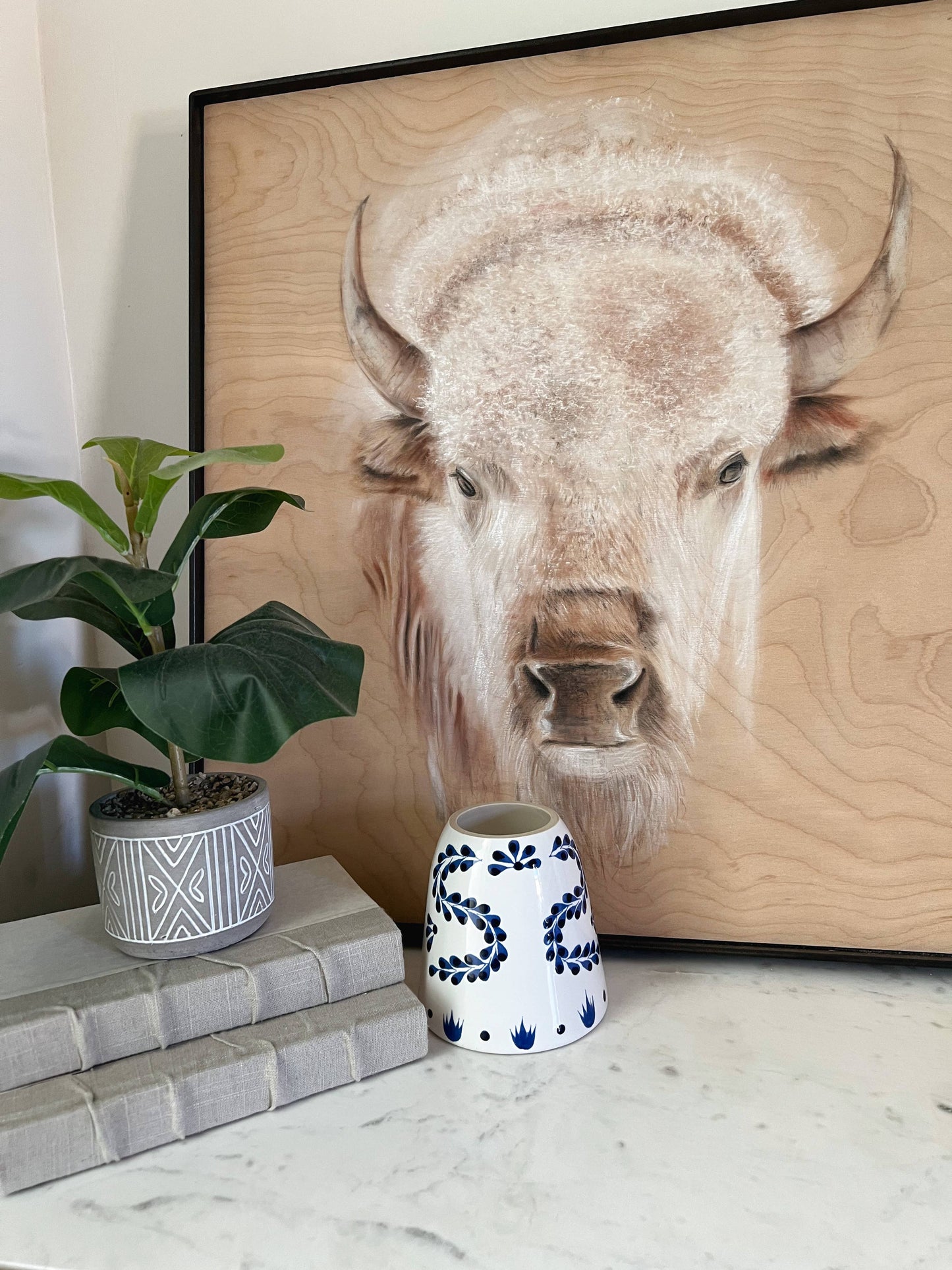 Recycled Clase Azul Candle: Amber/Sandalwood/Leather / Tall
