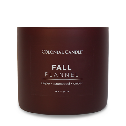 Fall Flannel Scented Jar Candle, Soy Blend Wax, 14.5oz