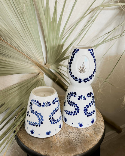 Recycled Clase Azul Candle: Amber/Sandalwood/Leather / Tall