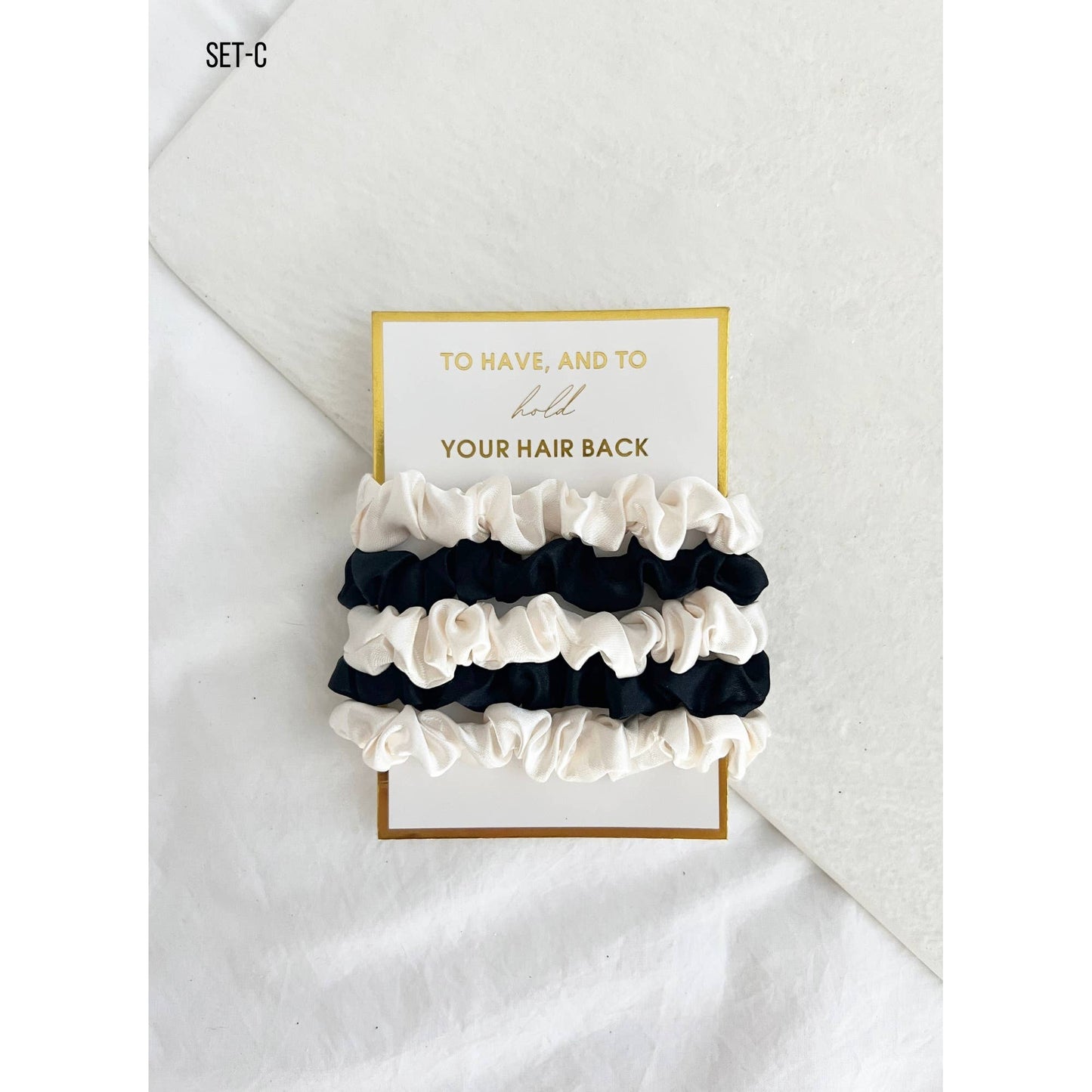 5PC Scrunchies Set - GIA: SET-B / ONE SIZE