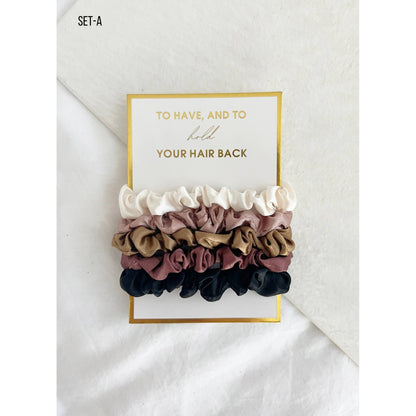 5PC Scrunchies Set - GIA: SET-B / ONE SIZE