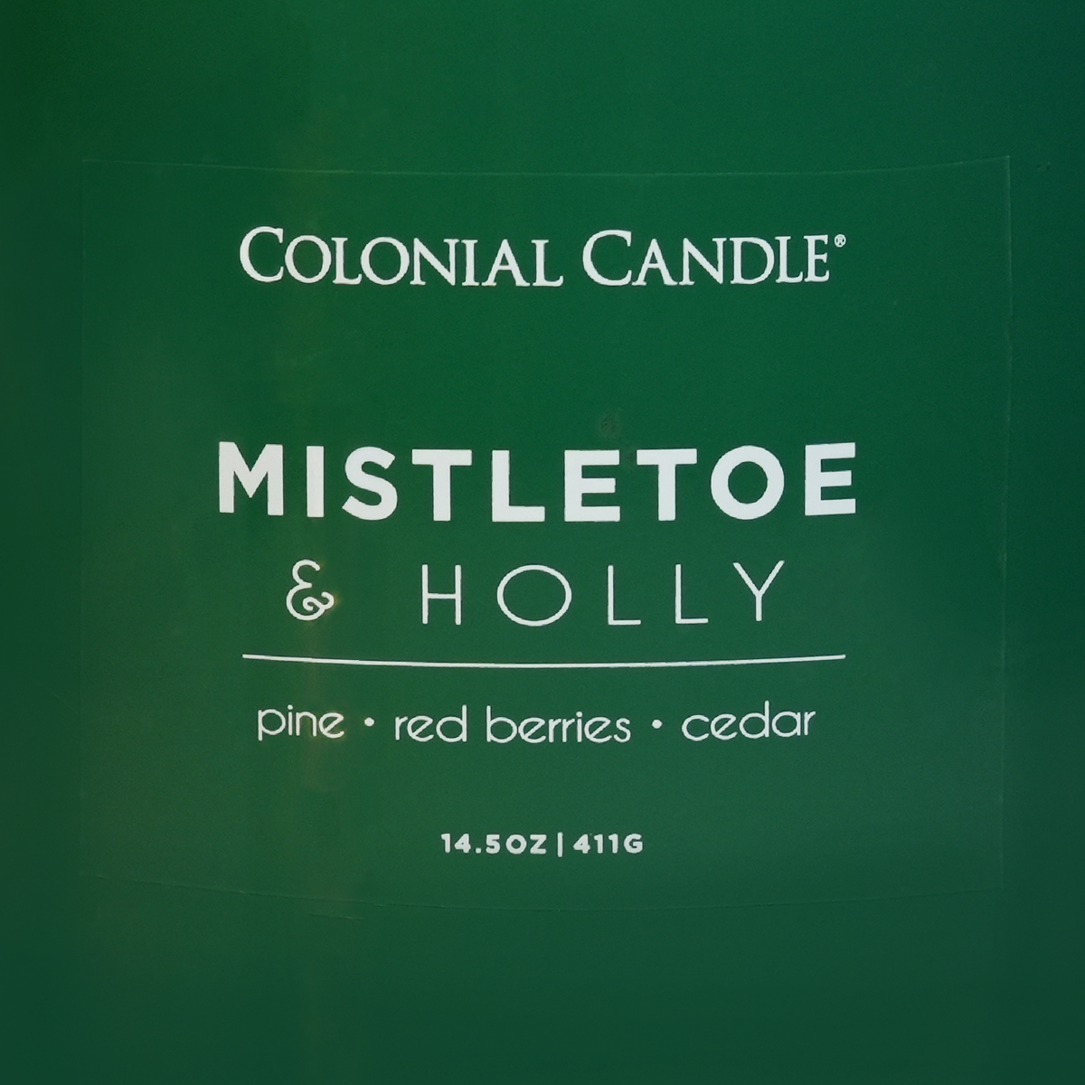 Mistletoe & Holly Scented Jar Candle, Soy Blend Wax, 14.5oz