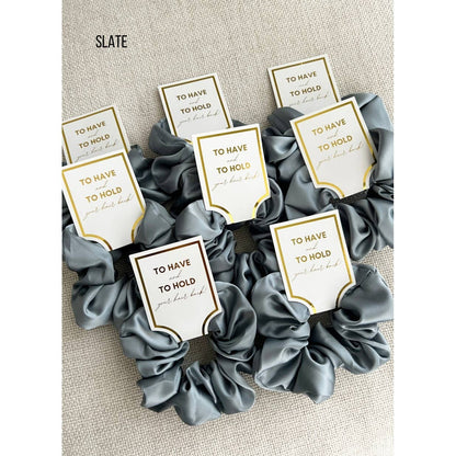 Silk Satin Soft Scrunchies - GRACE: HUNTER GREEN / ONE SIZE
