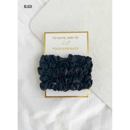 5PC Scrunchies Set - GIA: SKY / ONE SIZE