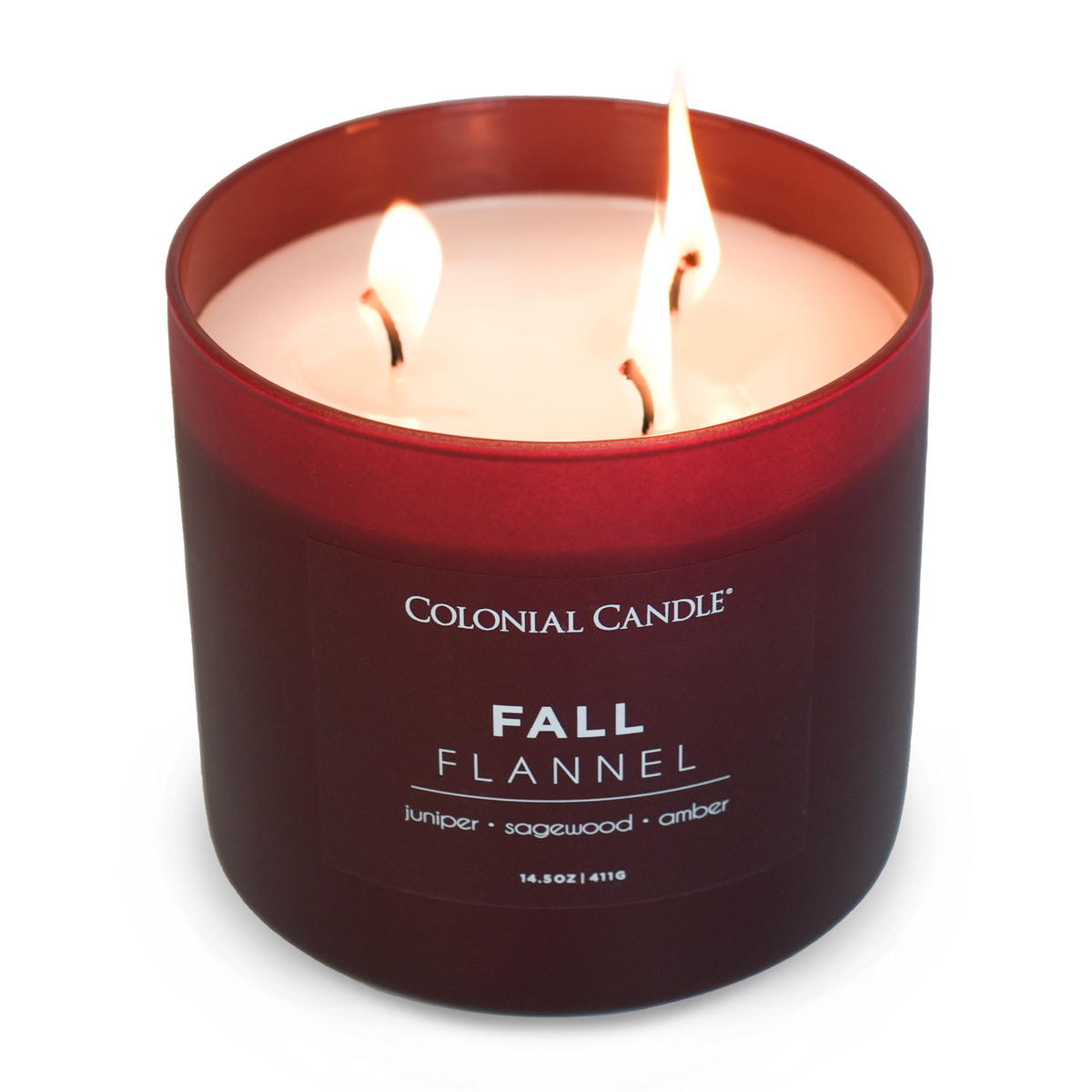 Fall Flannel Scented Jar Candle, Soy Blend Wax, 14.5oz