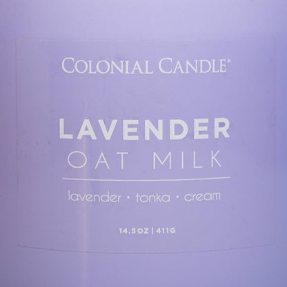 Lavender Oat Milk Scented Jar Candle, Soy Blend Wax, 14.5oz